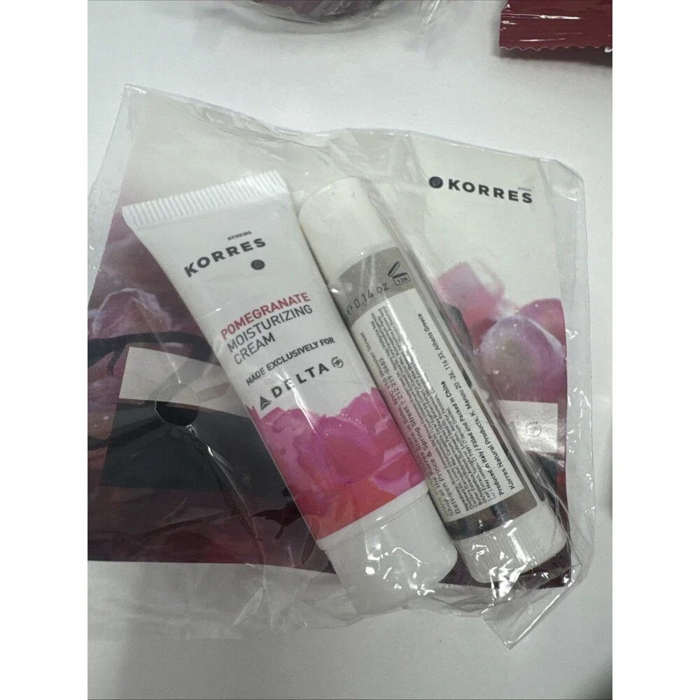 Delta Airlines KORRES Amenity Kit Delta One First Class Toiletry NEW SEALED